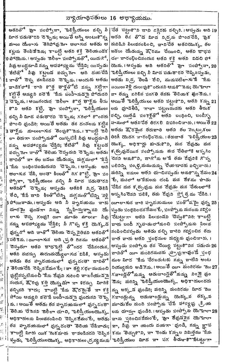 Page 293 of the 1881 Telugu Bible - Judges