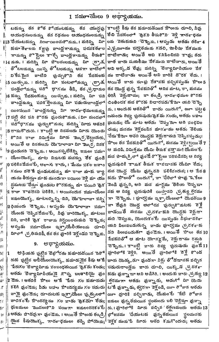 Page 313 of the 1881 Telugu Bible - 1 Samuel