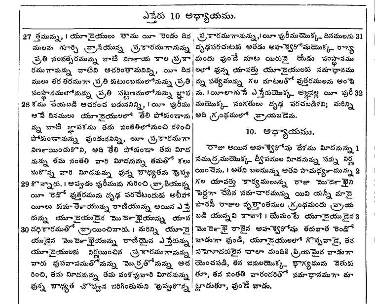 Page 554 of the 1881 Telugu Bible - Esther