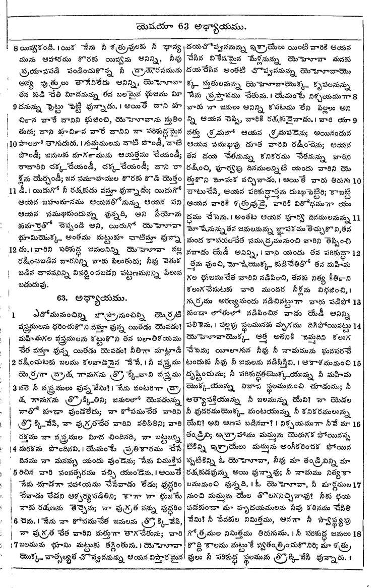 Page 843 of the 1881 Telugu Bible - Isaiah