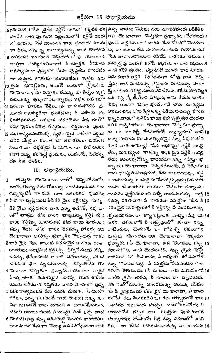 Page 863 of the 1881 Telugu Bible - Jeremiah