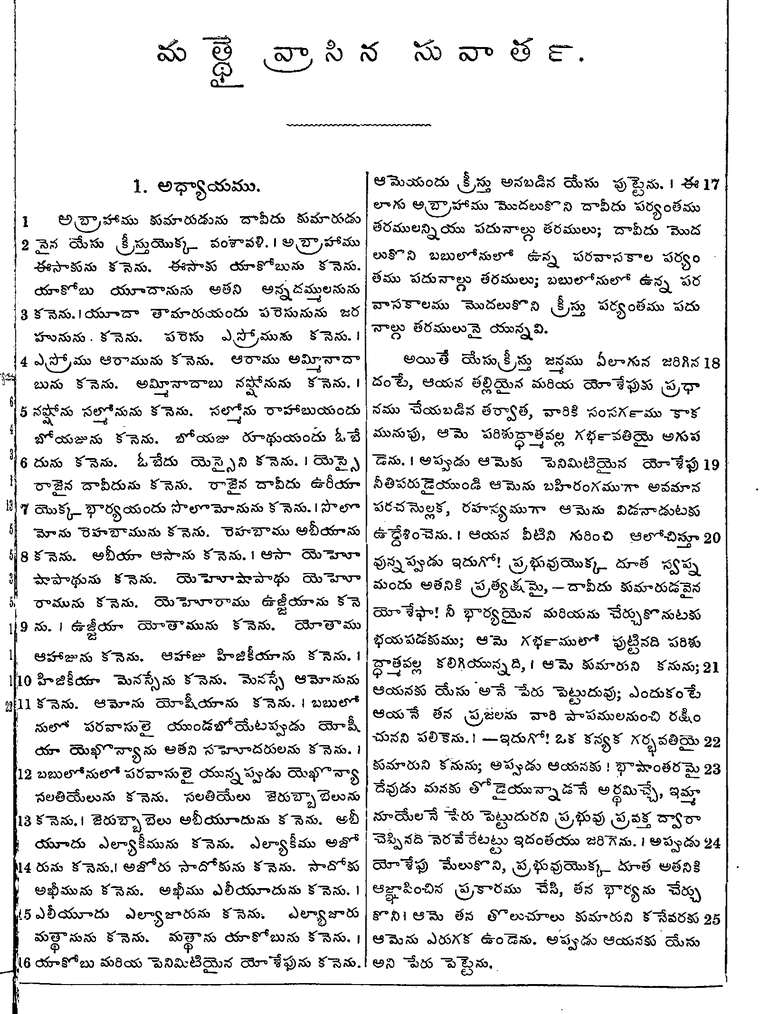 Page 1035 of the 1881 Telugu Bible - Matthew