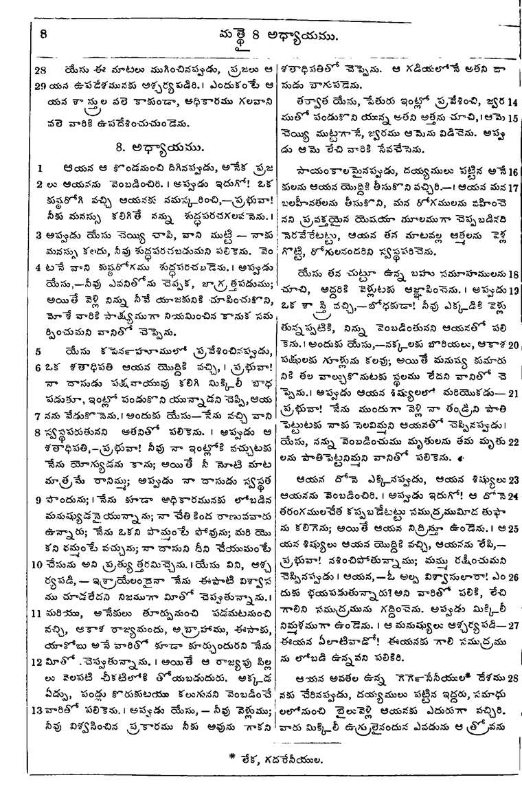 Page 1042 of the 1881 Telugu Bible - Matthew