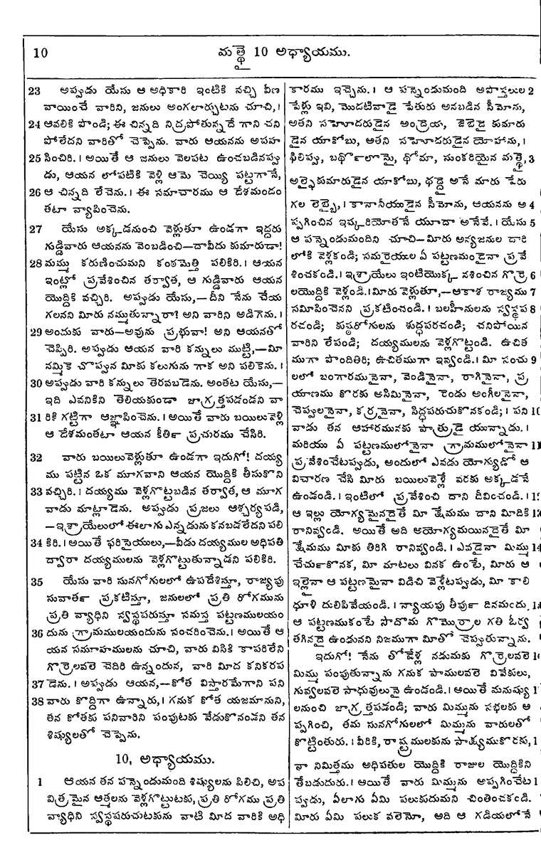 Page 1044 of the 1881 Telugu Bible - Matthew