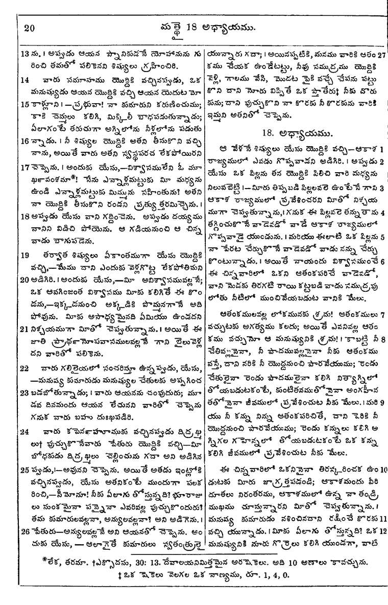 Page 1054 of the 1881 Telugu Bible - Matthew