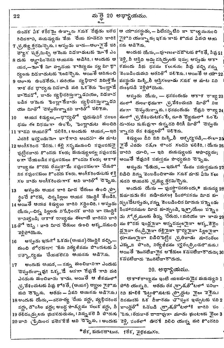 Page 1056 of the 1881 Telugu Bible - Matthew