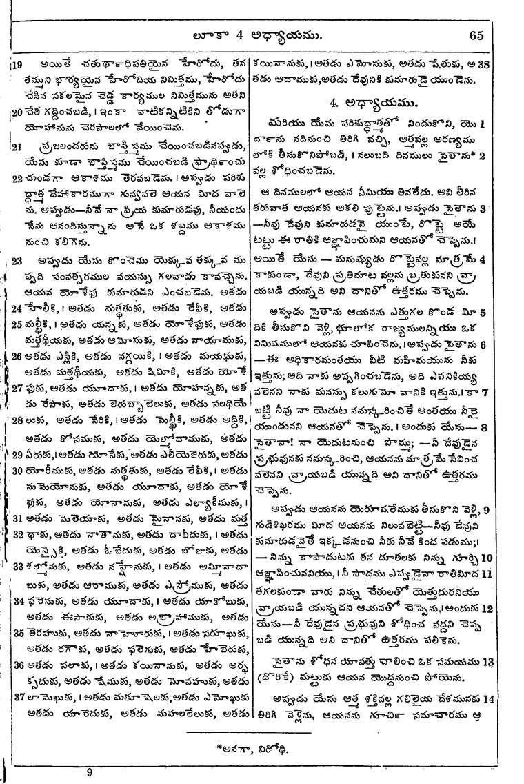 Page 1099 of the 1881 Telugu Bible - Luke