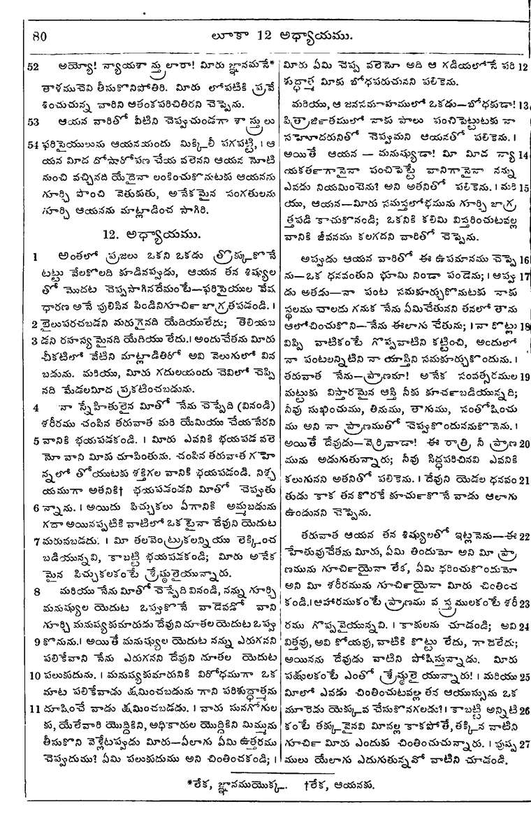 Page 1114 of the 1881 Telugu Bible - Luke