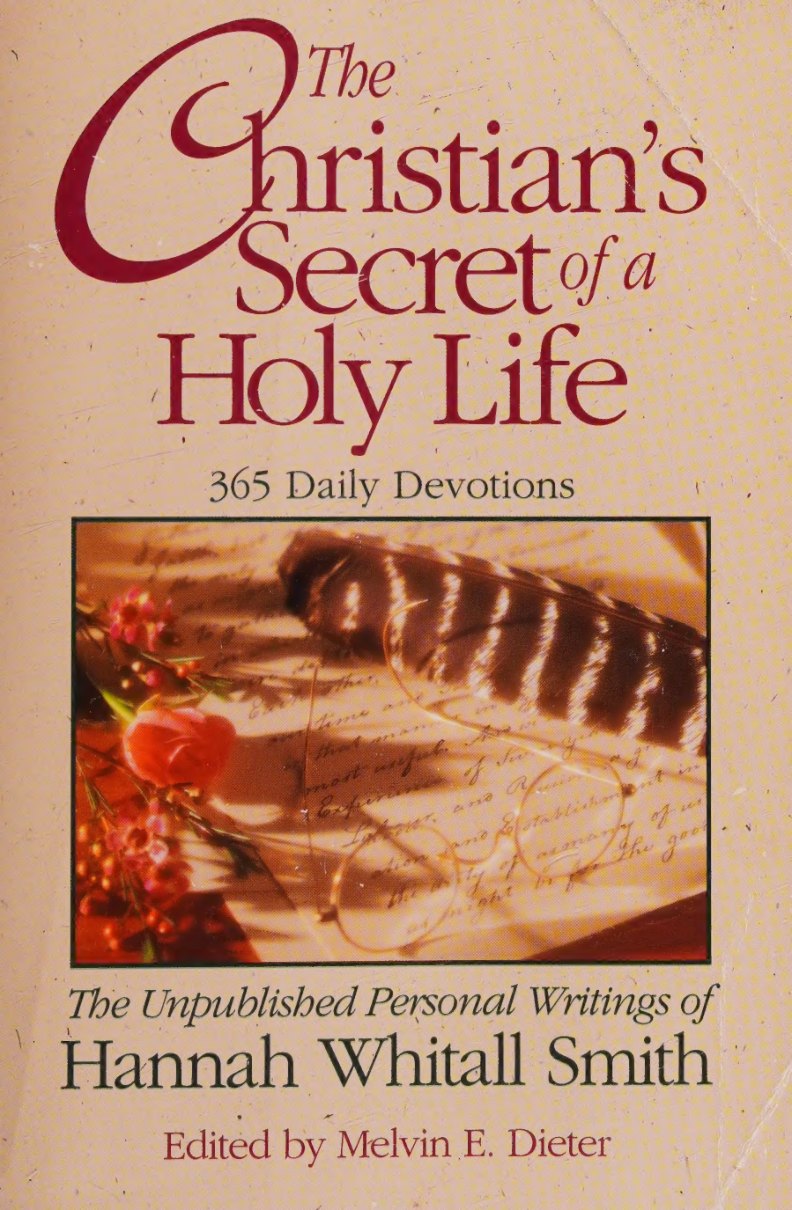 The Christian's Secret of a Holy Life by Hannah Whitall Smith book cover