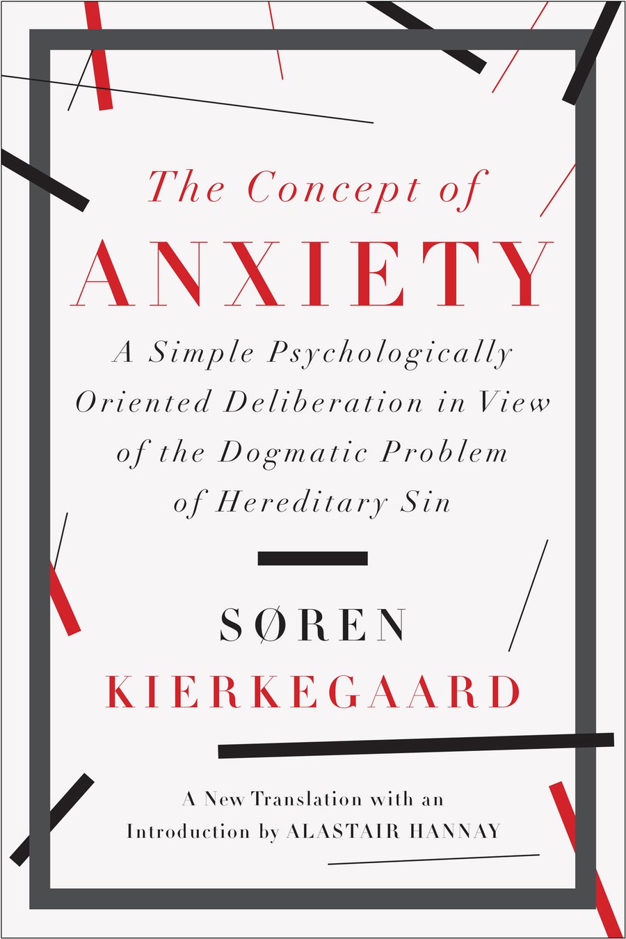 The Concept of Anxiety by Søren Kierkegaard book cover