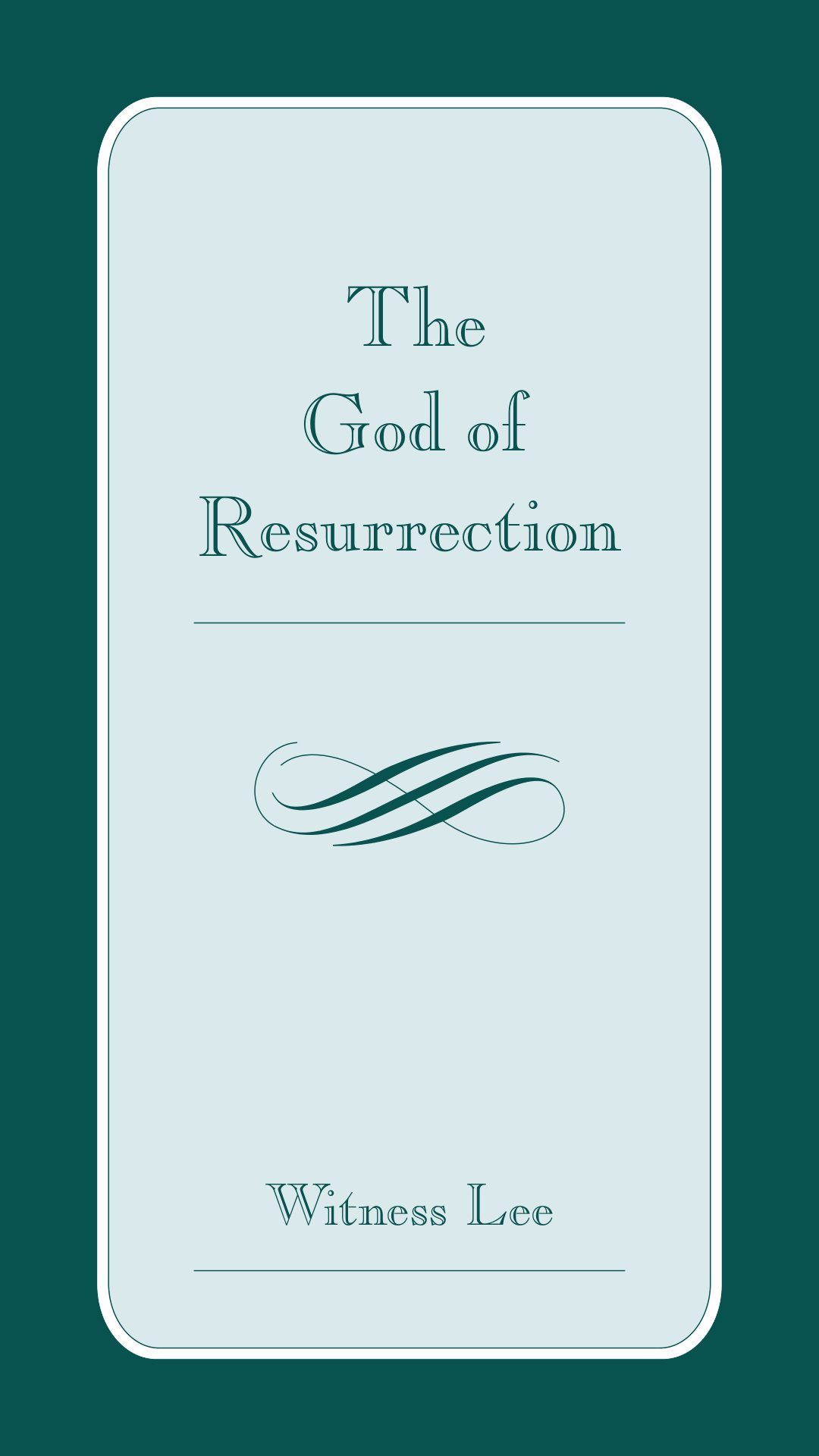 Cover of The God Of Resurrection
