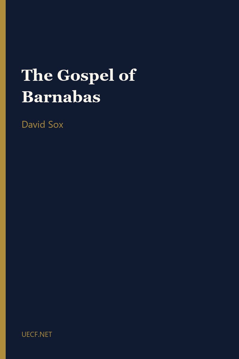 The Gospel of Barnabas by David Sox book cover