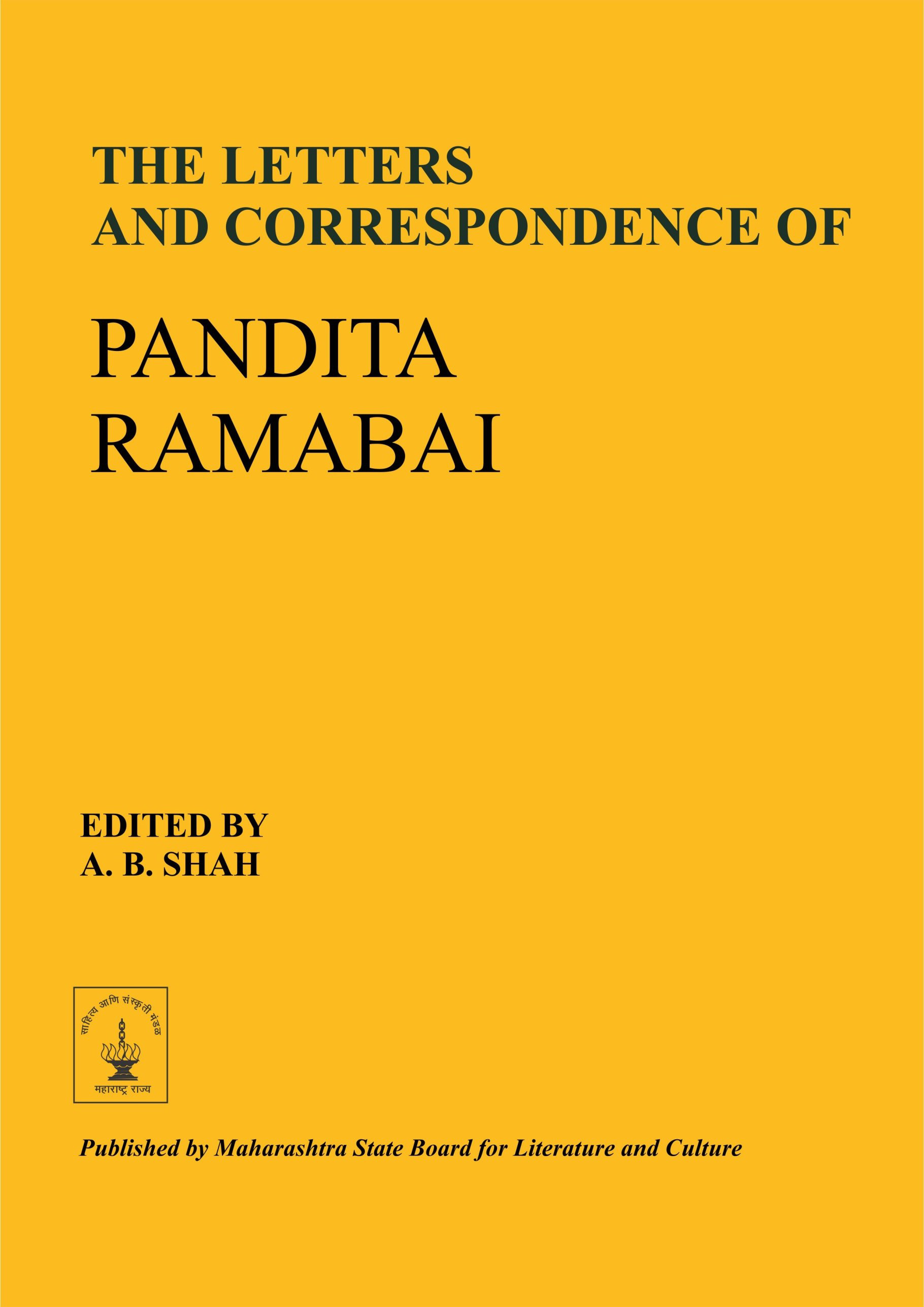 Cover of The-Letters-and-Correspondence-of-Pandita-Ramabai