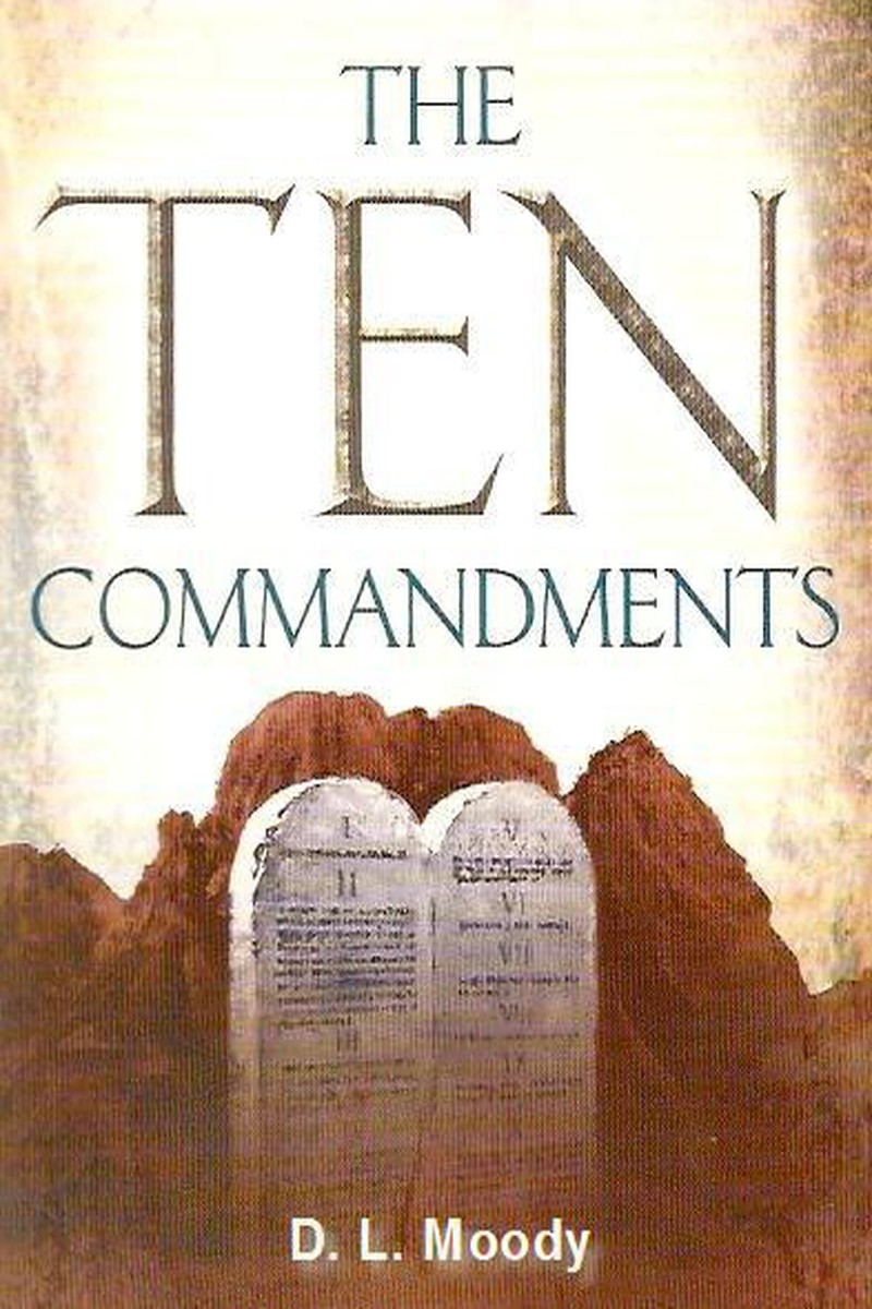 Book cover: The Ten Commandments / పది ఆజ్ఞలు — D. L. Moody