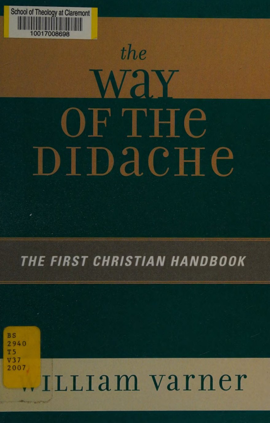 The Way of the Didache by William Varner book cover