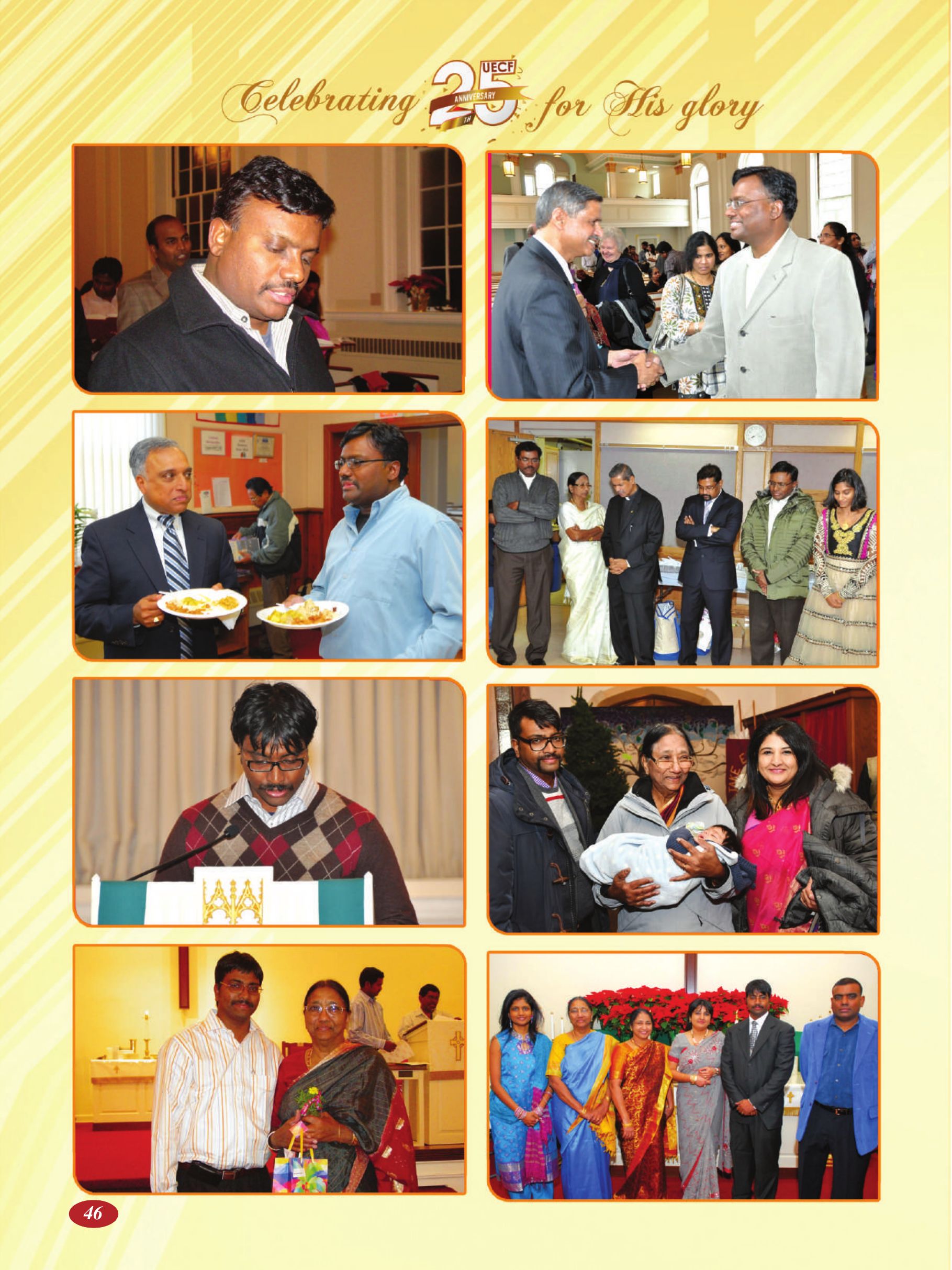 Page 46 of the UECF Silver Jubilee Souvenir