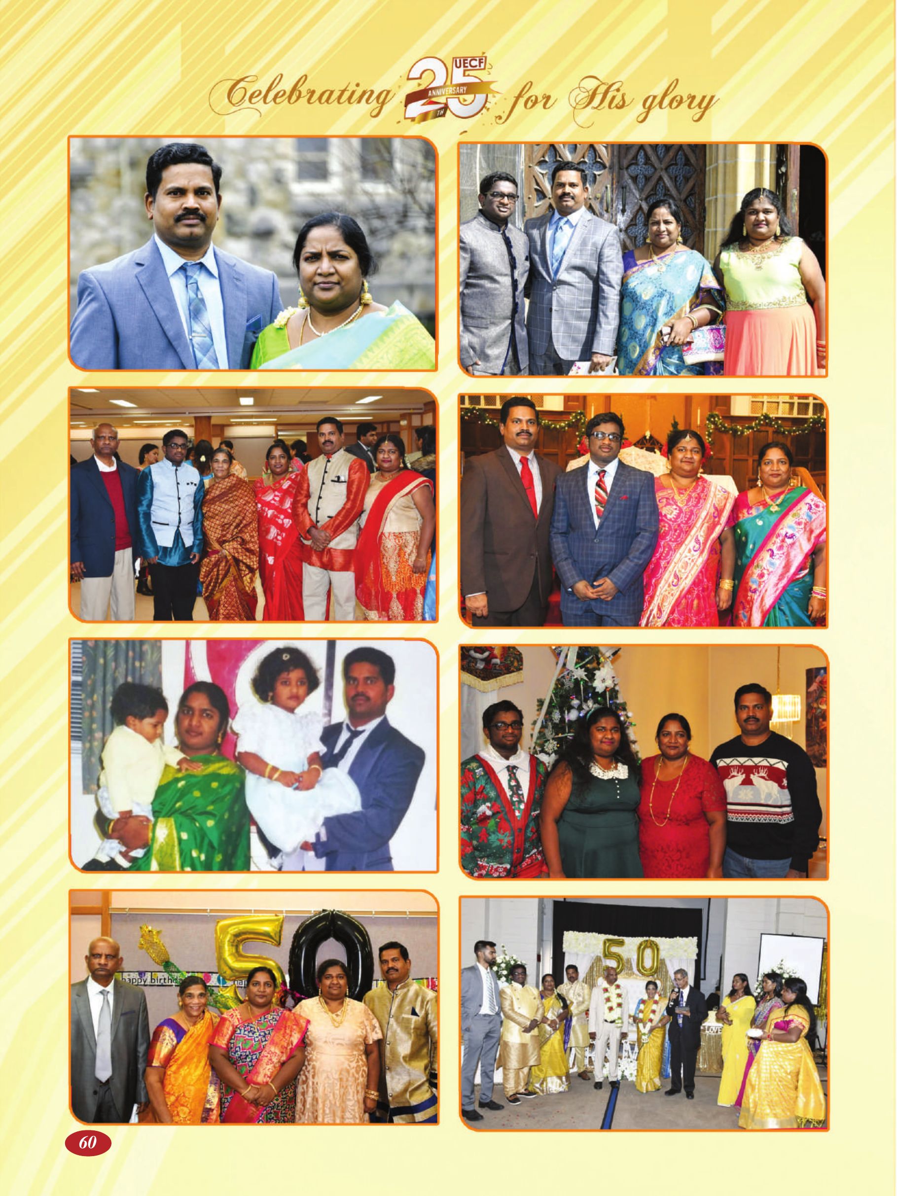 Page 60 of the UECF Silver Jubilee Souvenir