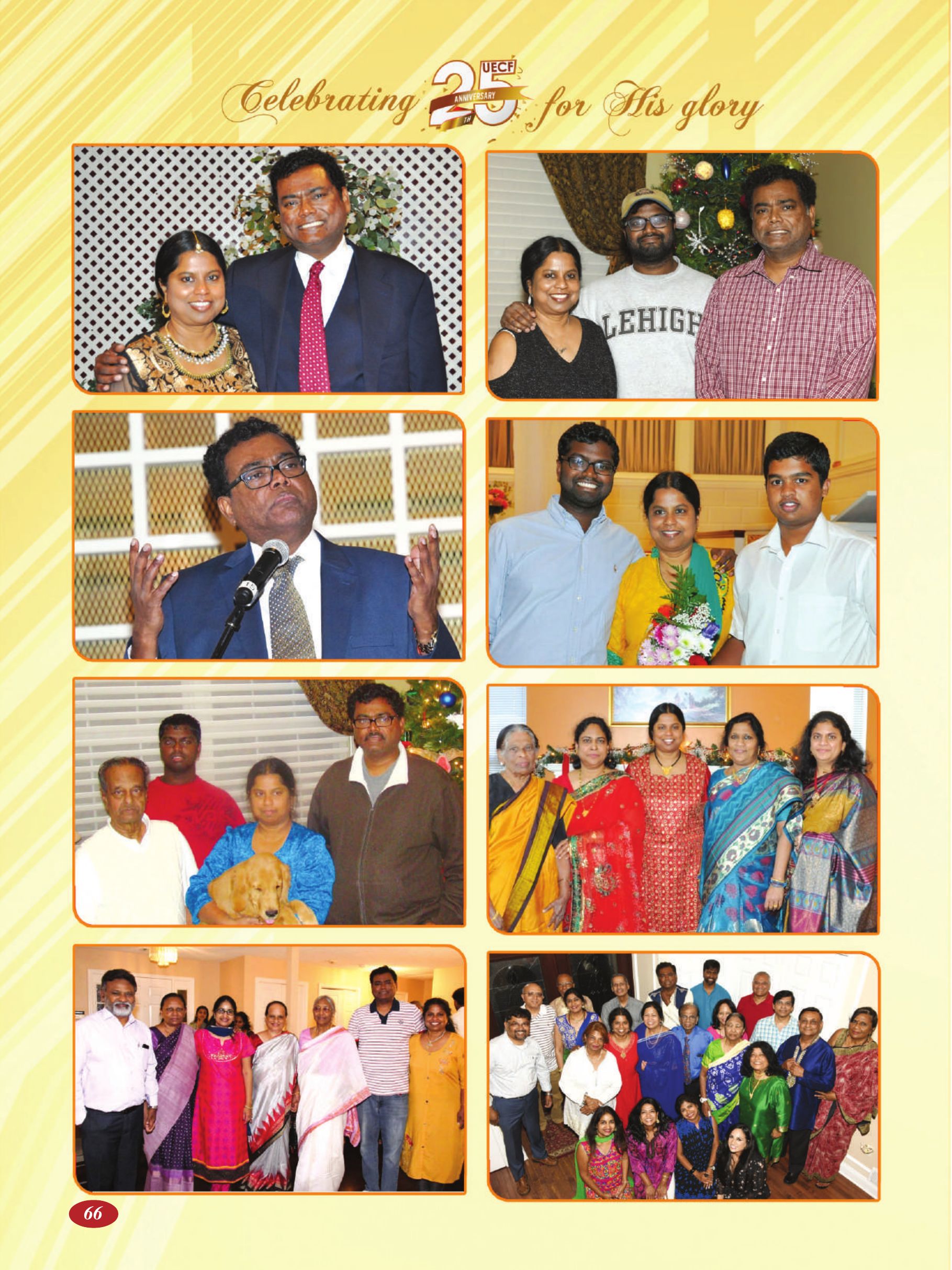 Page 66 of the UECF Silver Jubilee Souvenir