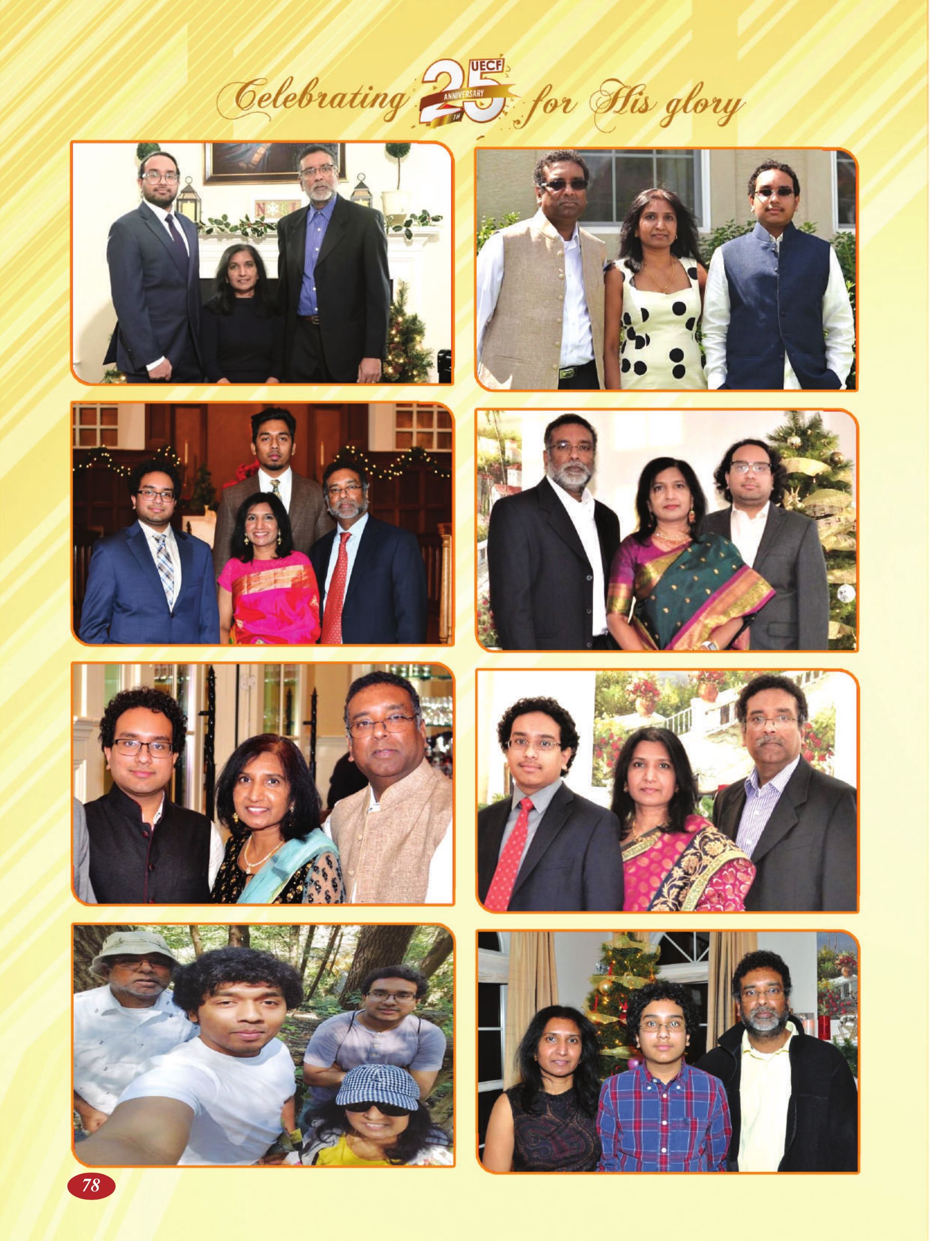 Page 78 of the UECF Silver Jubilee Souvenir