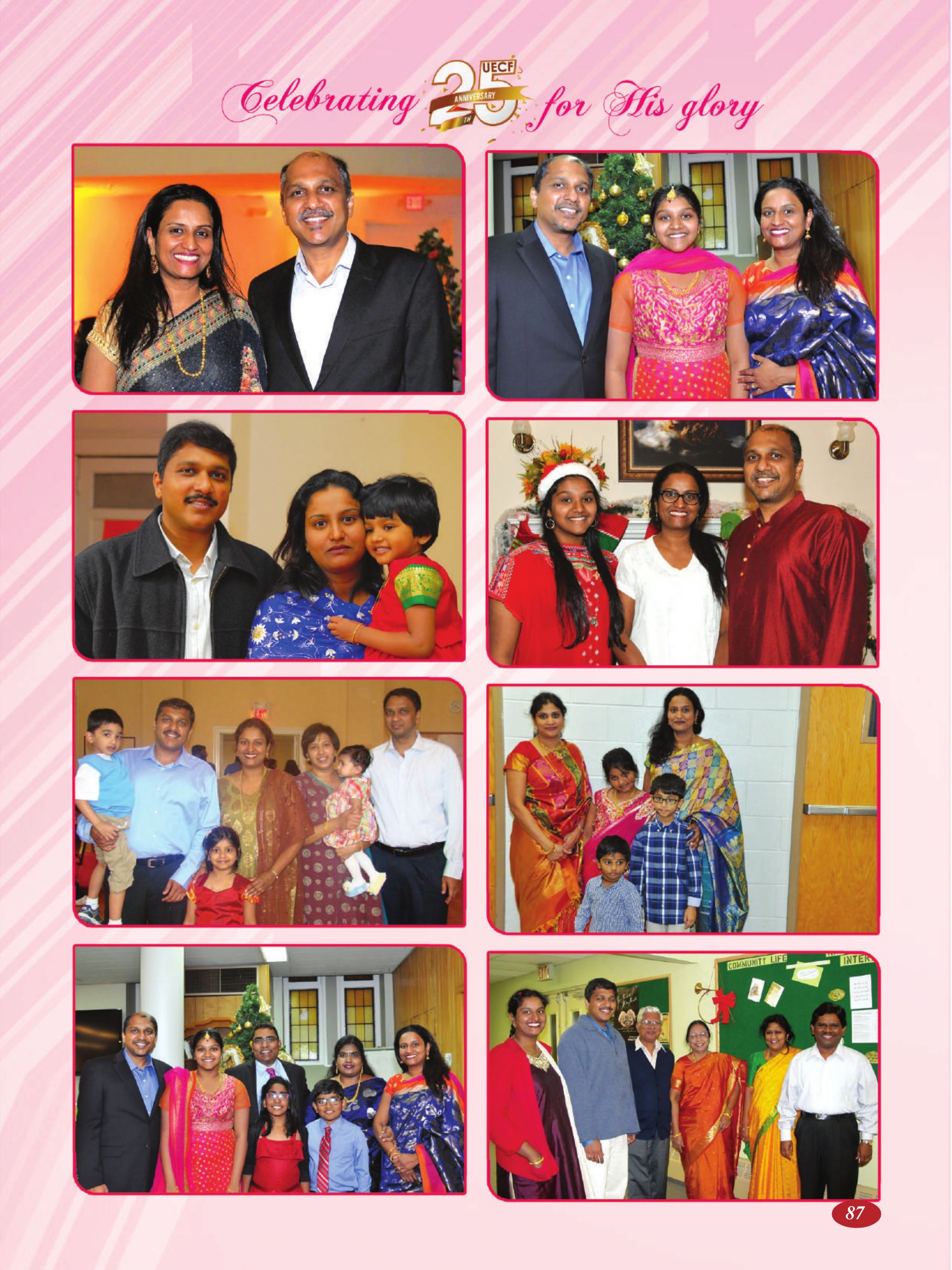 Page 87 of the UECF Silver Jubilee Souvenir