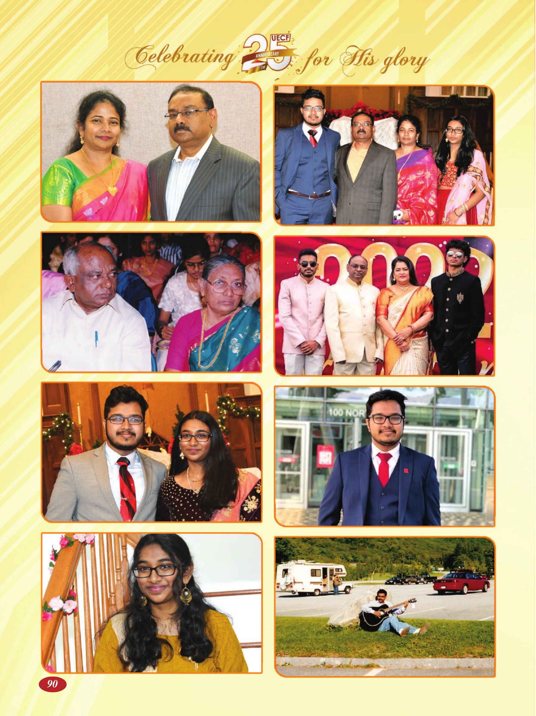 Page 90 of the UECF Silver Jubilee Souvenir