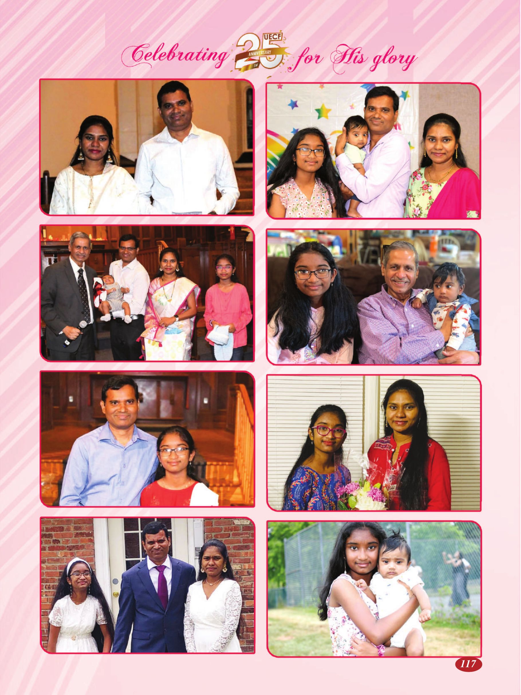 Page 117 of the UECF Silver Jubilee Souvenir