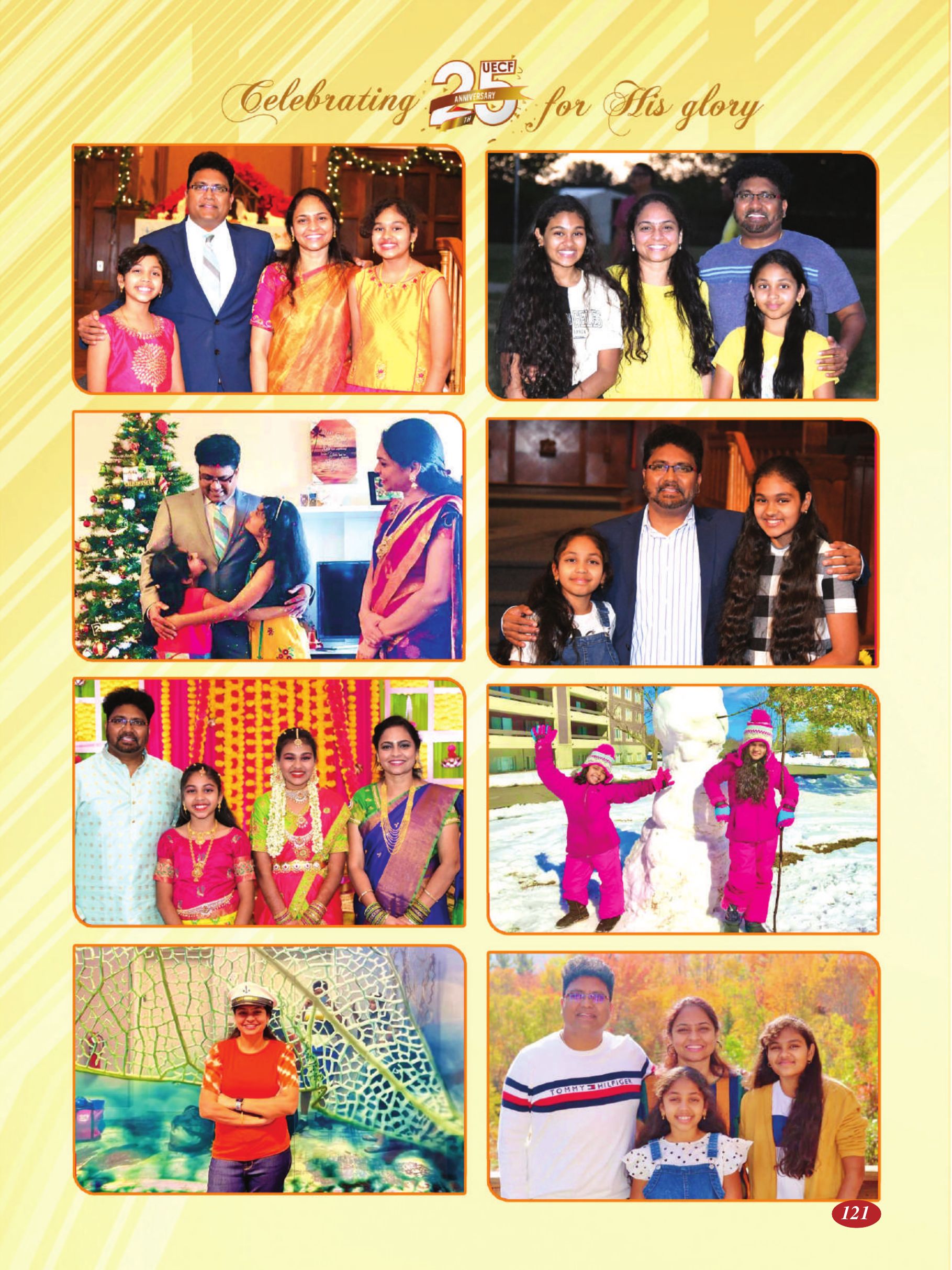 Page 121 of the UECF Silver Jubilee Souvenir