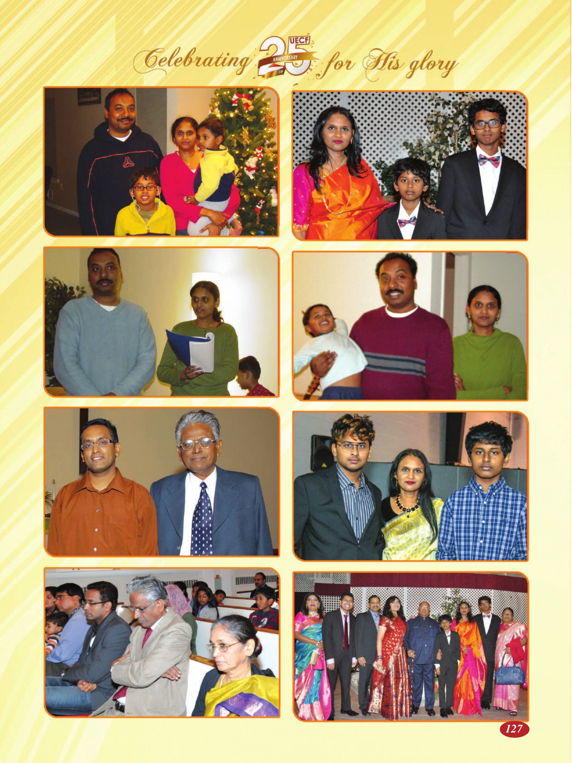 Page 127 of the UECF Silver Jubilee Souvenir