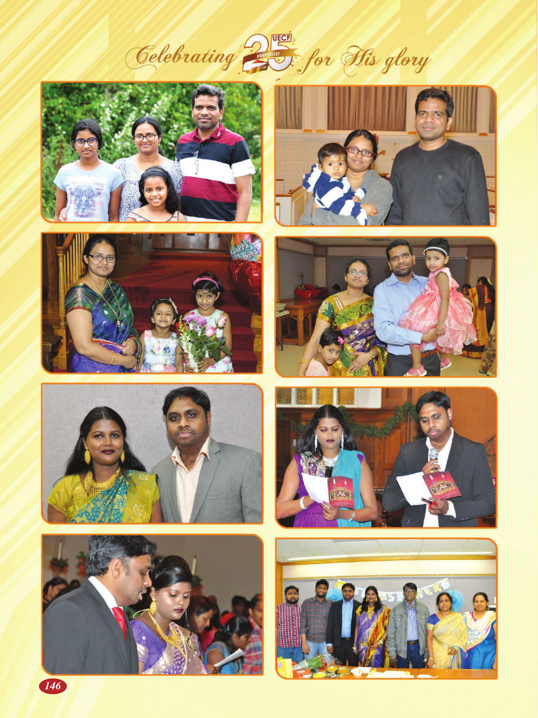 Page 146 of the UECF Silver Jubilee Souvenir