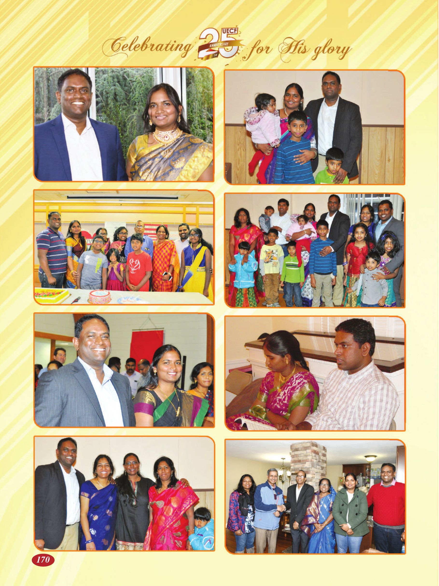 Page 170 of the UECF Silver Jubilee Souvenir