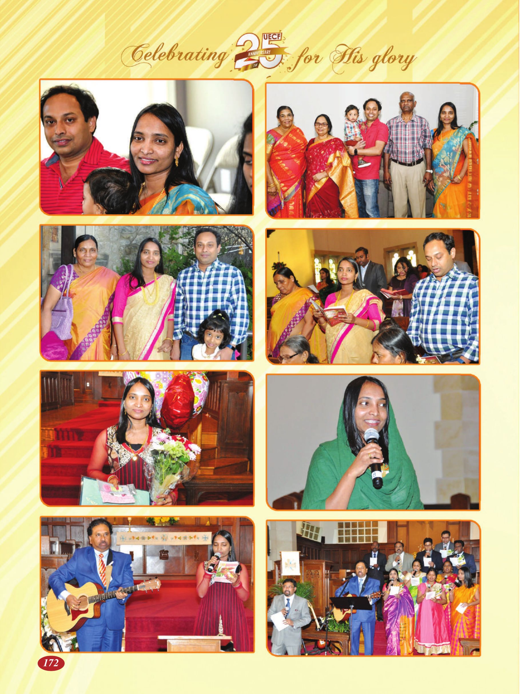 Page 172 of the UECF Silver Jubilee Souvenir