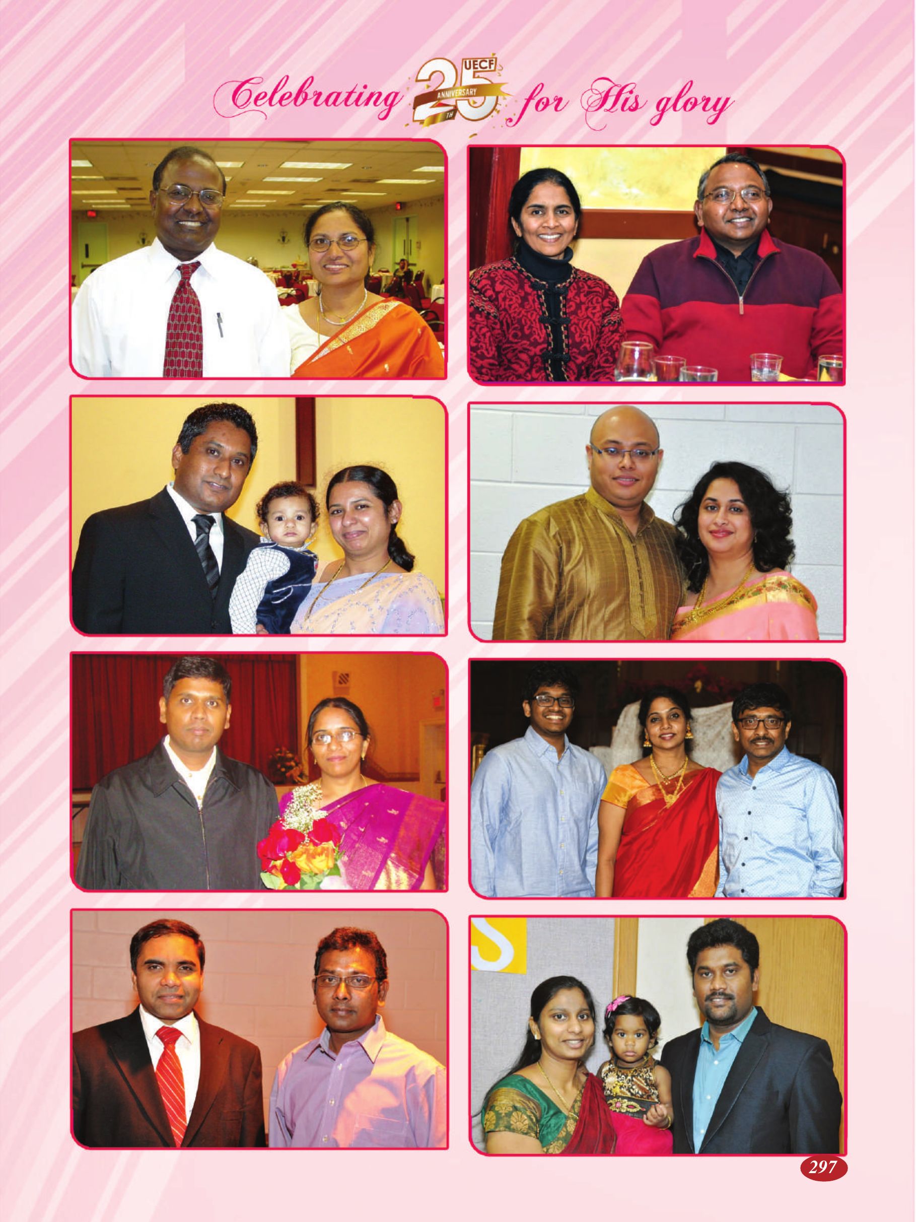 Page 297 of the UECF Silver Jubilee Souvenir