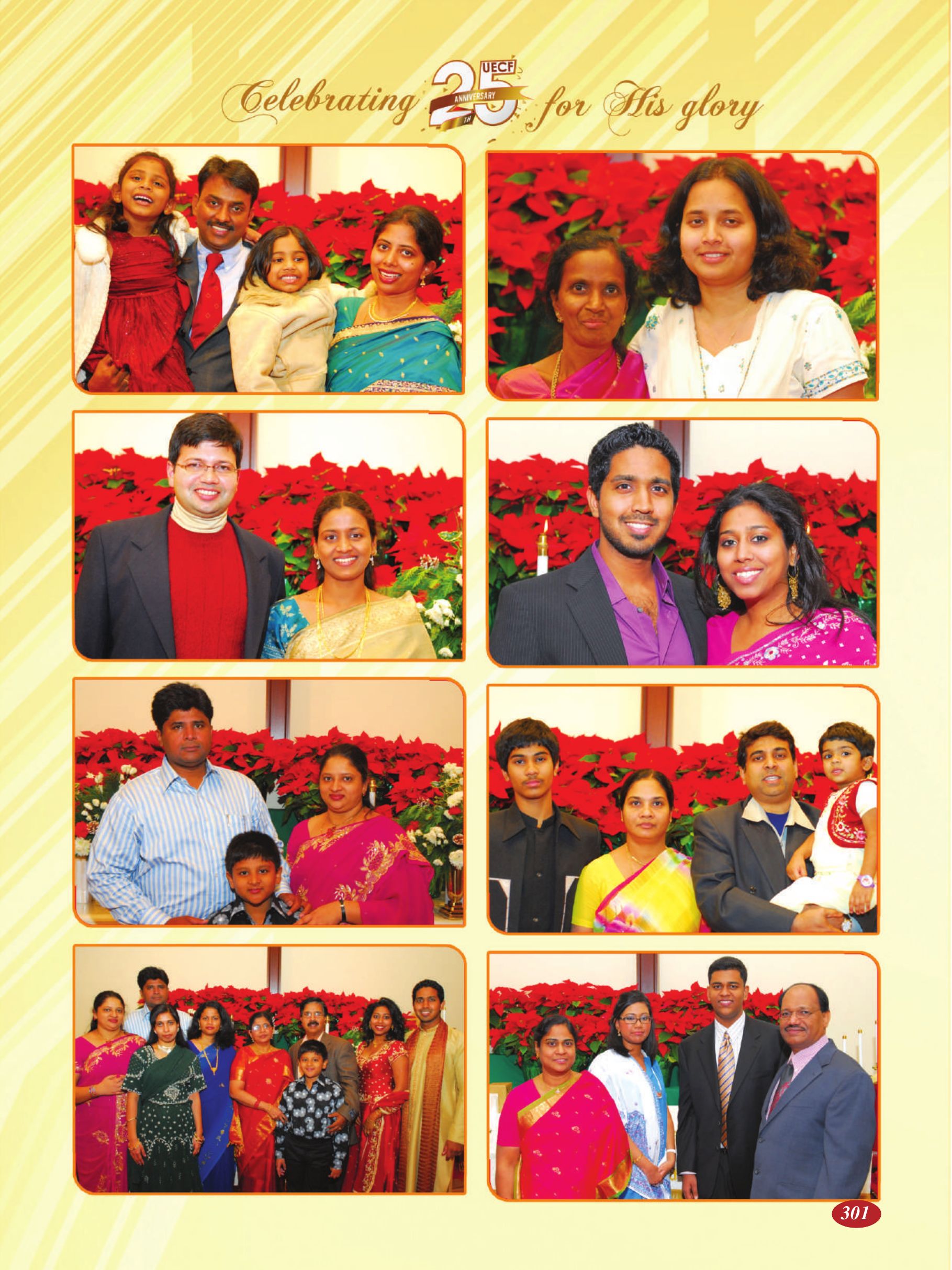 Page 301 of the UECF Silver Jubilee Souvenir