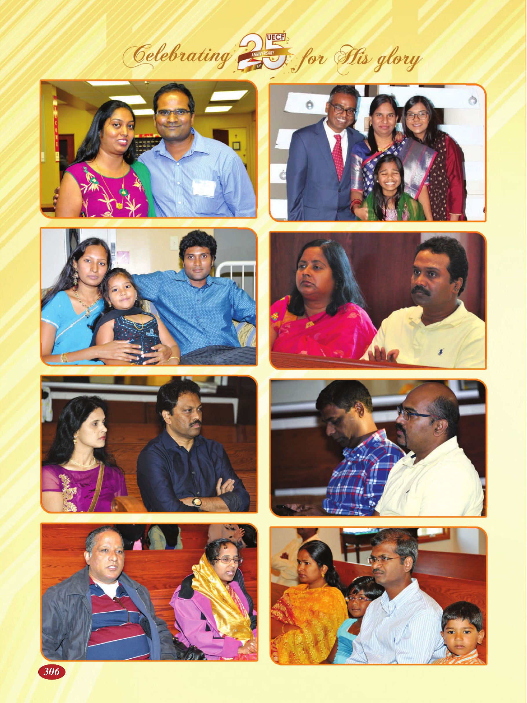 Page 306 of the UECF Silver Jubilee Souvenir