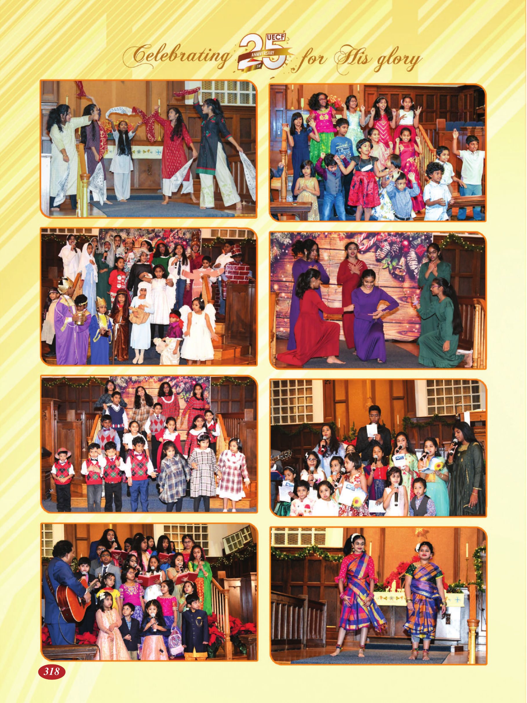 Page 318 of the UECF Silver Jubilee Souvenir
