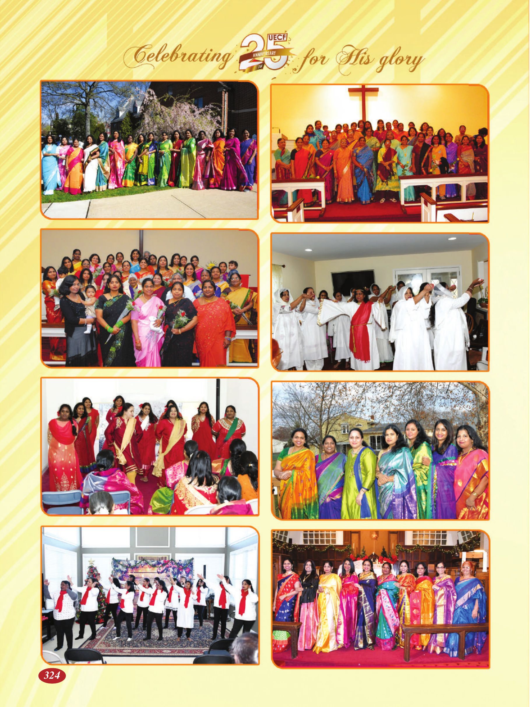 Page 324 of the UECF Silver Jubilee Souvenir