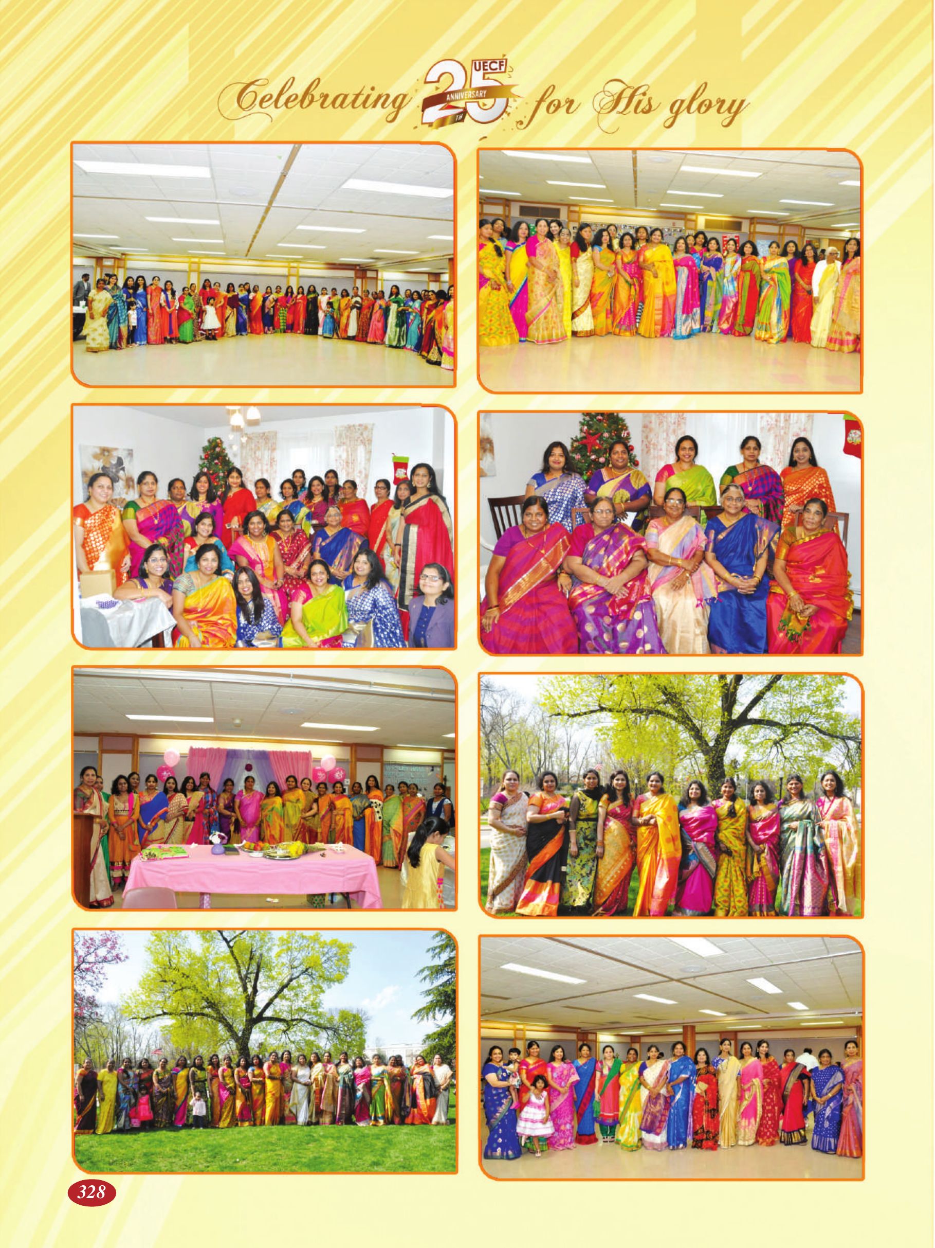 Page 328 of the UECF Silver Jubilee Souvenir