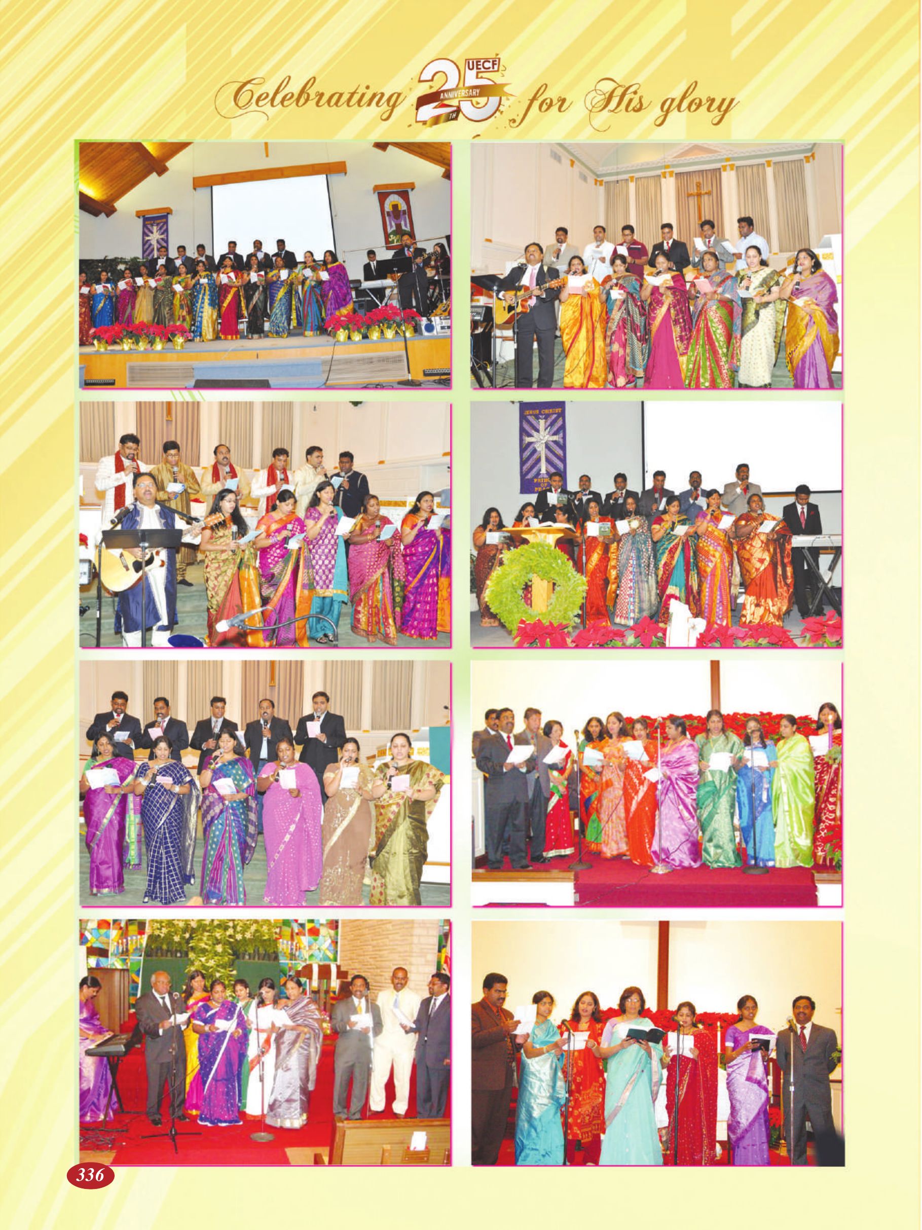 Page 336 of the UECF Silver Jubilee Souvenir