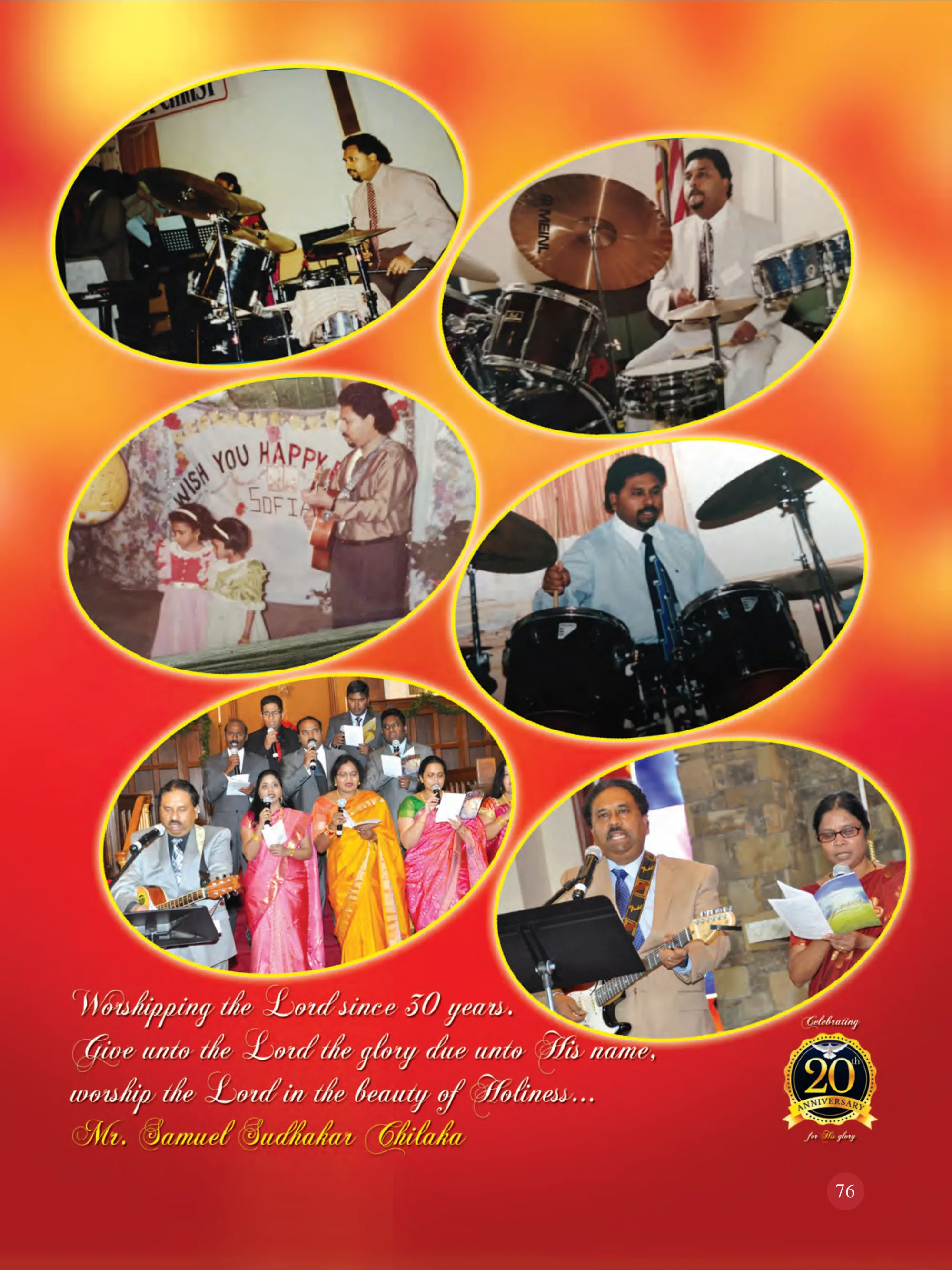Mr. Samuel Sudhakar Chilaka — souvenir page 76