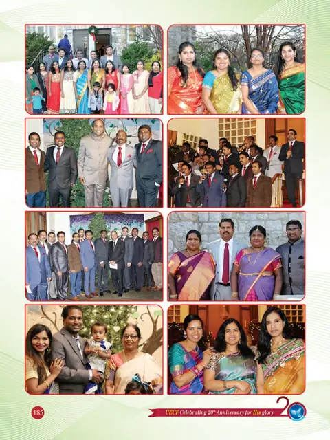 UECF families and events — souvenir page 185
