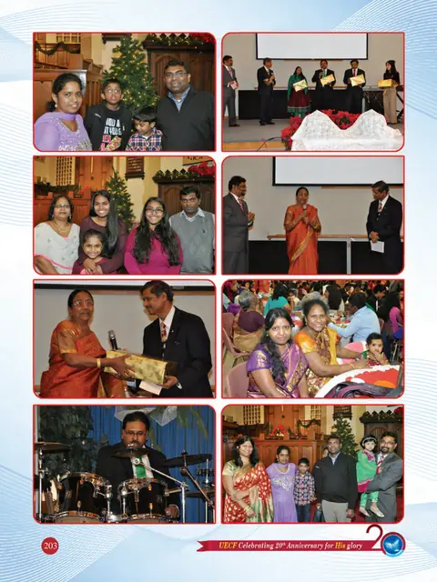 UECF families and events — souvenir page 203