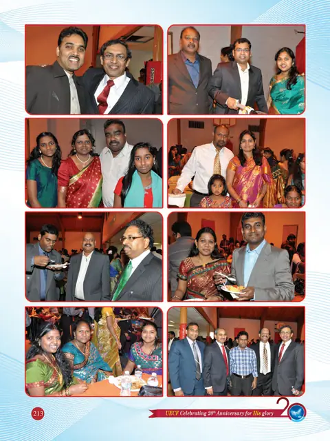 UECF families and events — souvenir page 213