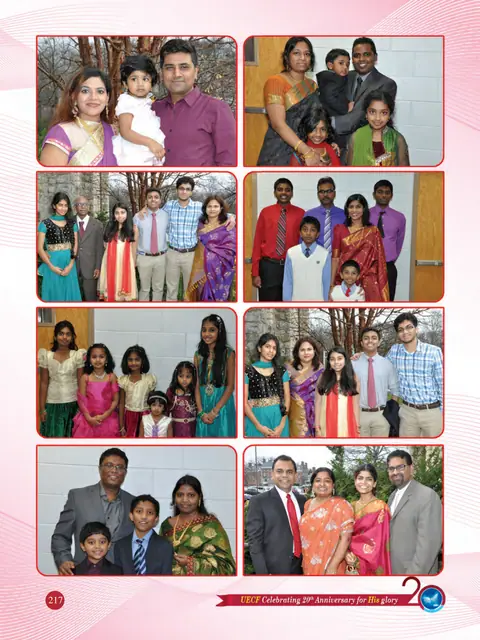 UECF families and events — souvenir page 217