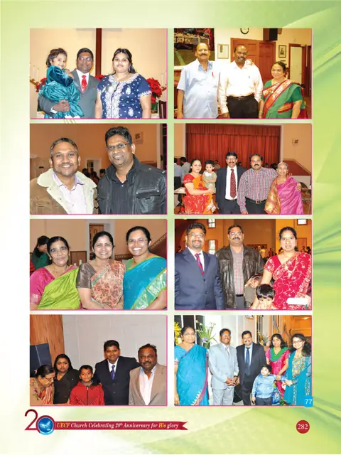 UECF families and events — souvenir page 282