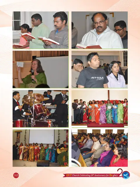 UECF families and events — souvenir page 315