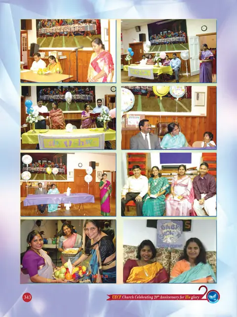 UECF families and events — souvenir page 343