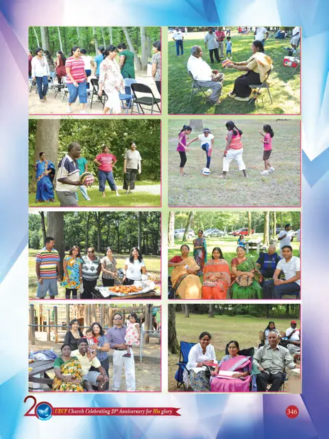 UECF families and events — souvenir page 346