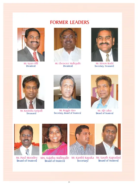 Greetings from Ministries and Friends — Souvenir page 20