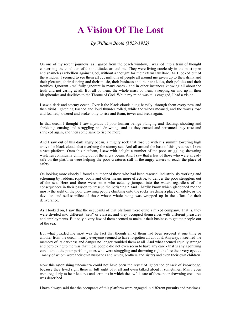 Cover of Vision of the lost