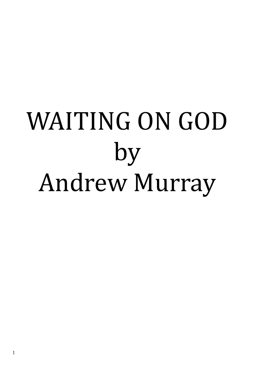 Cover of Waiting-on-god